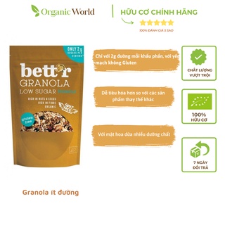 Granola hạt phỉ hữu cơ ít đường Bettr 300g