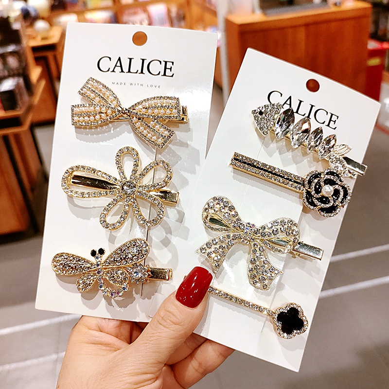 Kẹp tóc đính đá sang chảnh - UniLabel