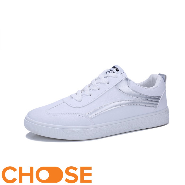 Giày Nam Bata Trắng Phối Hình V Màu Phong Cách Choose G2612 | BigBuy360 - bigbuy360.vn
