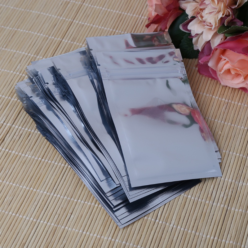 Set 50 Túi Lá Nhôm Bạc 8.5x14cm Chống Rò Rỉ Tiện Dụng