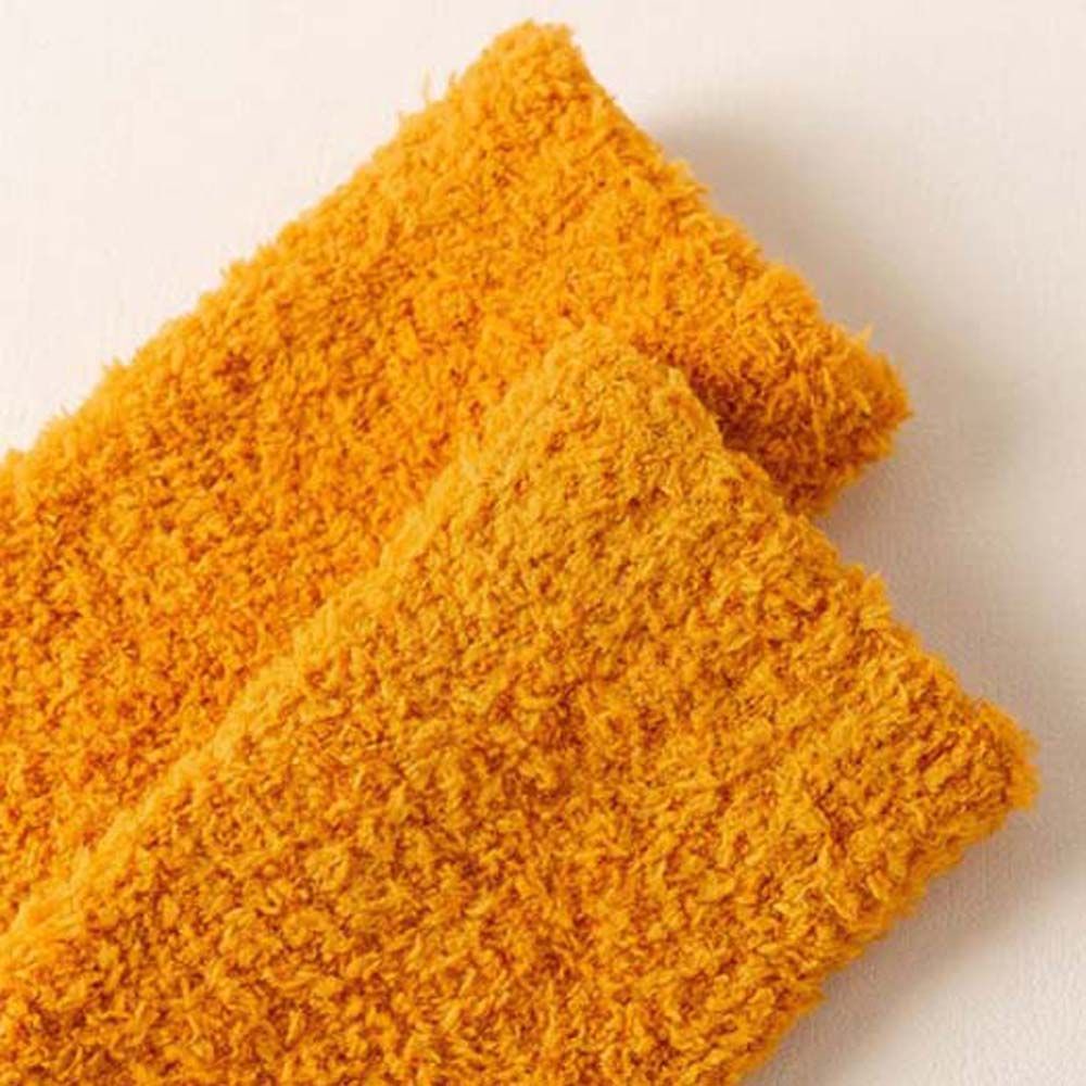 Vớ cổ cao bằng vải lông cừu san hô mềm mại họa tiết sọc nhiều màu sắc thoải mái phong cách Hàn Quốc cho nữ