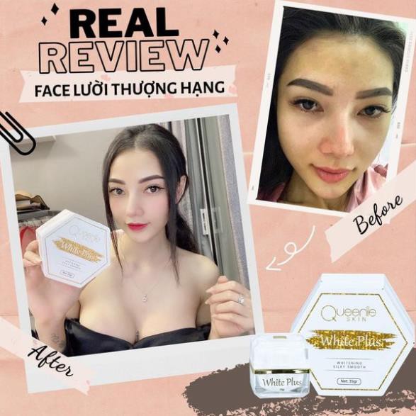 Kem Face Lười Thượng Hạng White Plus Queenie Skin - Kem Face Lười Queenie Skin 35gr