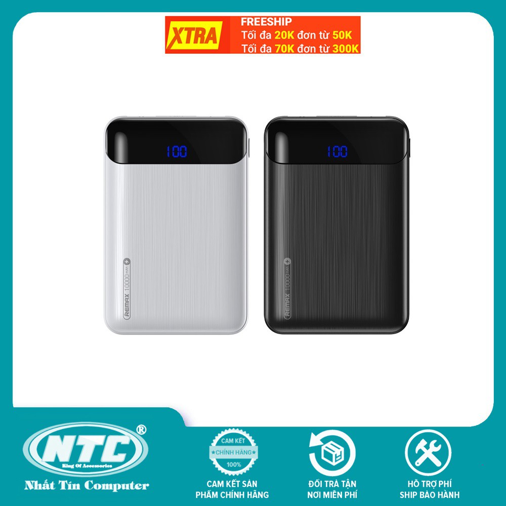 Pin sạc dự phòng Remax RPP-100 10000mAh Mini, 2 cổng input / output - Nhất Tín Computer