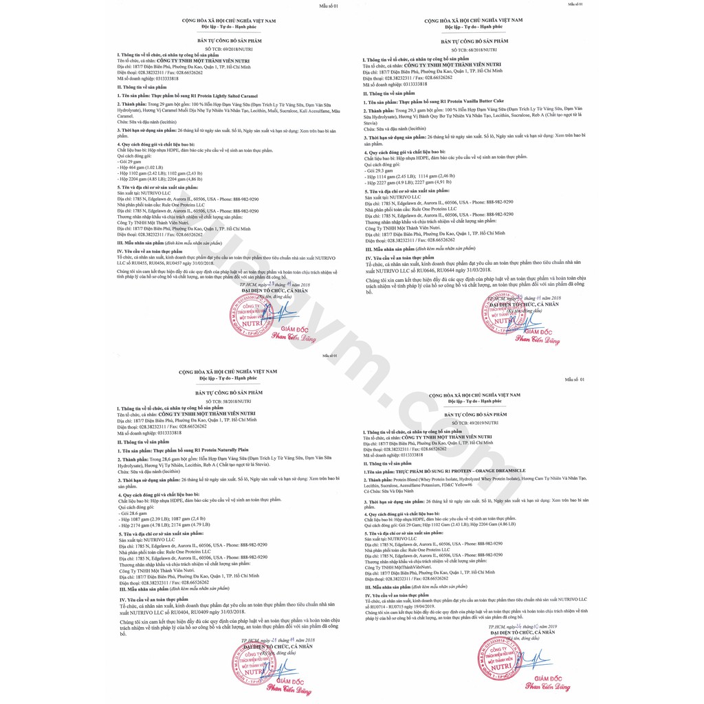 Sữa Tăng Cơ Rule 1 - R1 Protein (38 lần dùng)