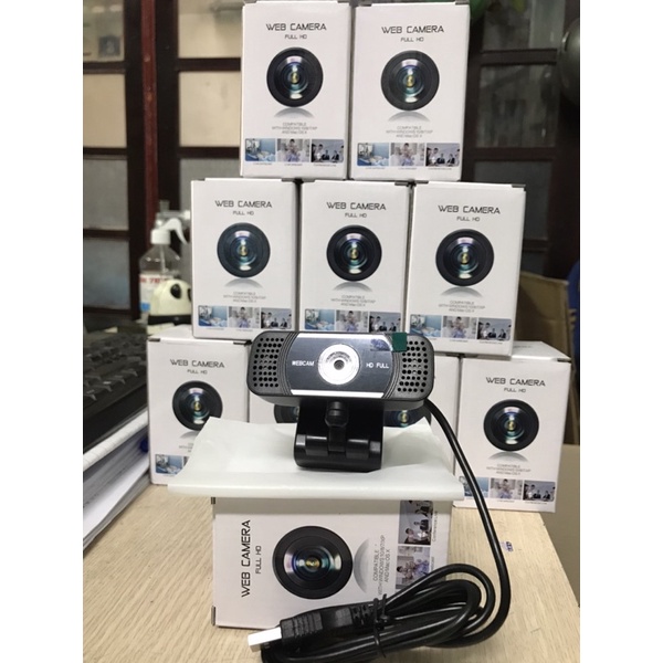 Webcam chân kẹp siêu nét 1080p có Mic - dễ sử dụng