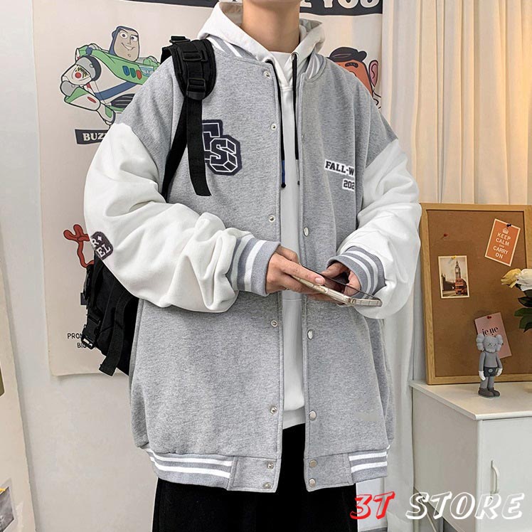 Áo Khoác Bomber Unisex form rộng style Ulzzang