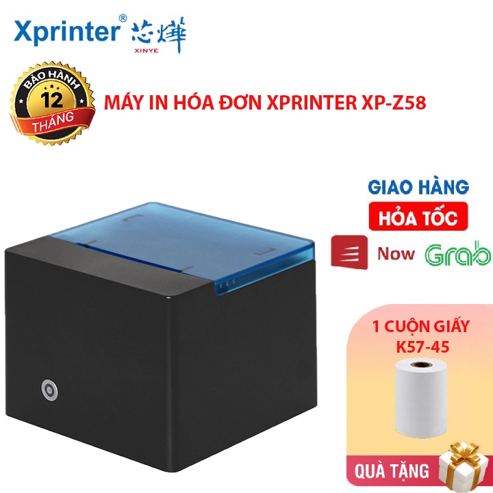 Máy In Bill, In Hóa Đơn Nhiệt Xprinter XP - Z58 USB Khổ 58mm TẶNG Kèm Giấy K57-45 Màu Giao Ngẫu Nhiên