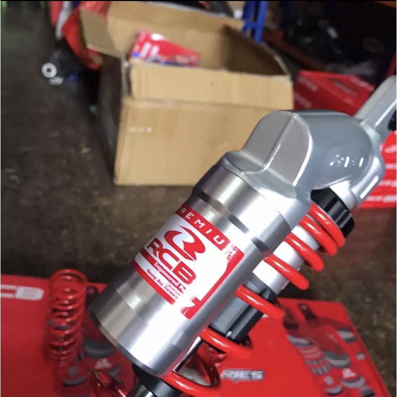 Phuộc sau bình dầu RCB cho Dream, Wave mẫu VE Đỏ