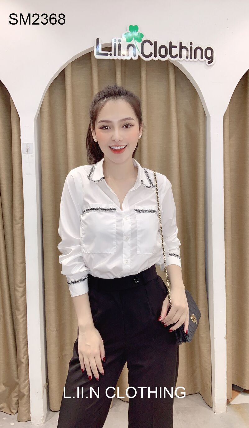 Quần dài nữ Suông Đen dáng Basic công sở thời trang Liin Clothing Q3090