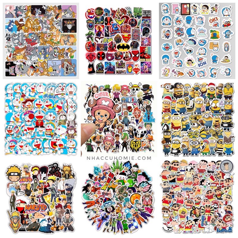 COMBO 15 HÌNH DÁN STICKER TRANG TRÍ