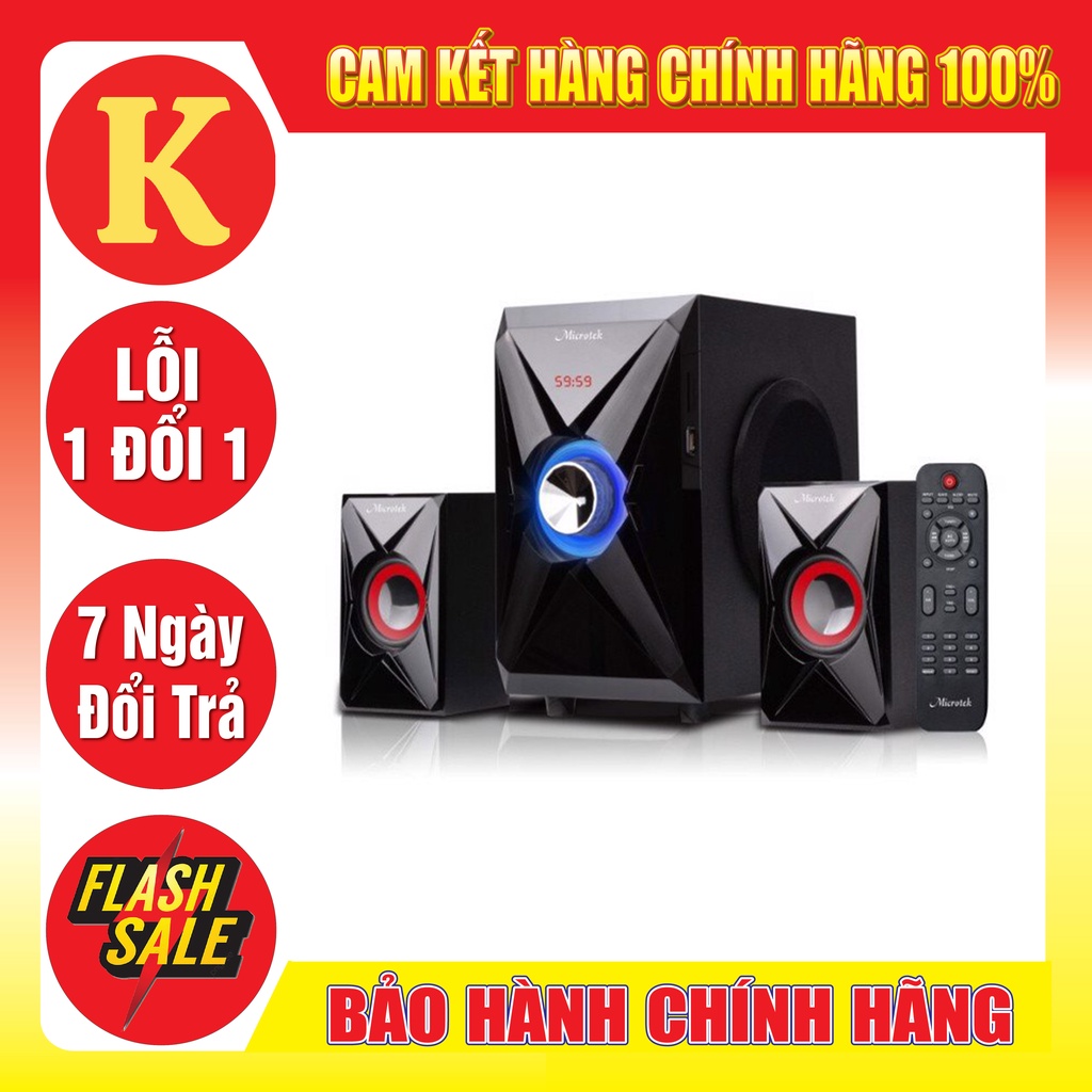 Loa Vi Tính Bluetooth Microtek 2.1 M-368BT - Bảo Hành Chính Hãng