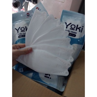 Khẩu Trang 4D YOKI Cao Cấp  Bịch 6 cái