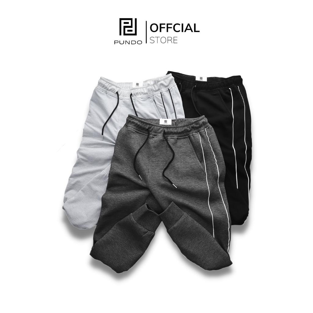 Quần jogger nam PUNDO chất thun mềm mịn, 3màu basic dễ phối ,phong cách trẻ trung năng động QDPD28