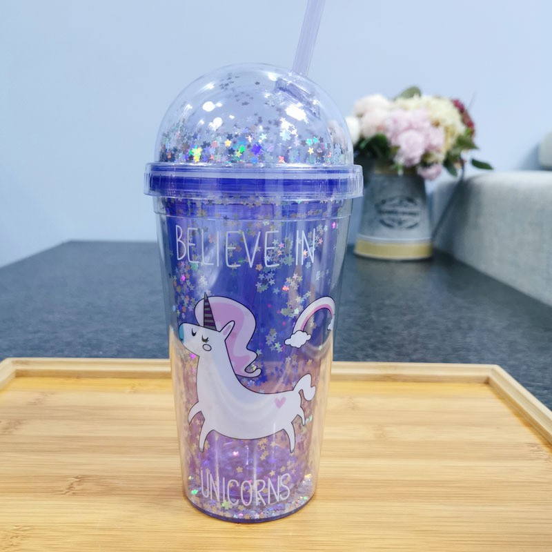 Cốc Nhựa Unicorn Xinh Xắn