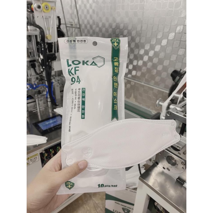 Khẩu Trang KF94 LOKA Mask  4D Kháng Khuẩn Chính Hãng