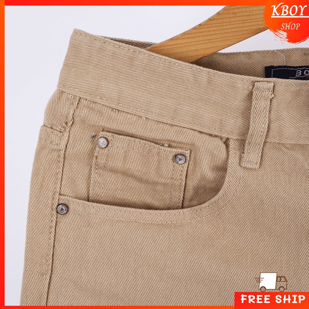 Quần Short Jeans [𝐅𝐑𝐄𝐄 𝐒𝐇𝐈𝐏] Quần đùi jeans nam chất trơn bigsize ba màu trắng/đen/vàng - 007 | BigBuy360 - bigbuy360.vn