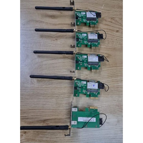 Bộ Thu cạc wifi PCI E chuẩn N lắp cho Case Đồng Bộ SFF hoặc Case lớn