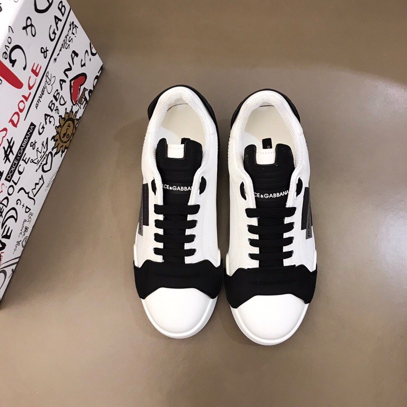 Giày thể thao/sneaker nam Dolce & Gabbana da thật cao cấp phối 2 màu phong cách