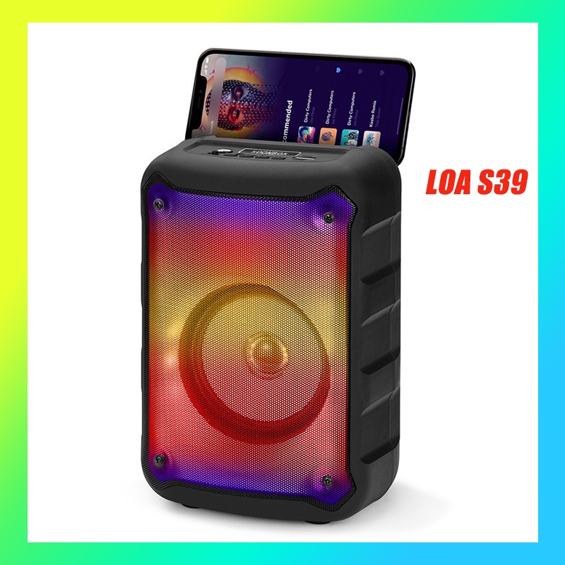 Loa Bluetooth Nghe Siêu Hay Âm Thanh Cực Sống Động Hiệu Ứng Đèn LED Sáng Theo Từng Nhịp Beat