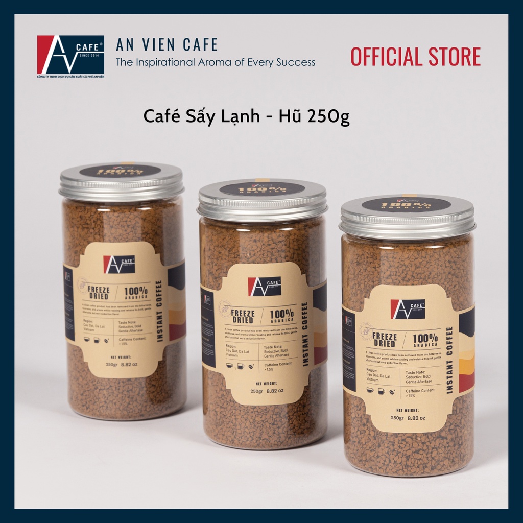 Cà phê hòa tan sấy lạnh An Viên - An Viên Freeze Dried Instant Coffee thơm ngon tiện lợi