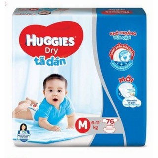 tả dán huggies M76, L68, XL62, XXL56
