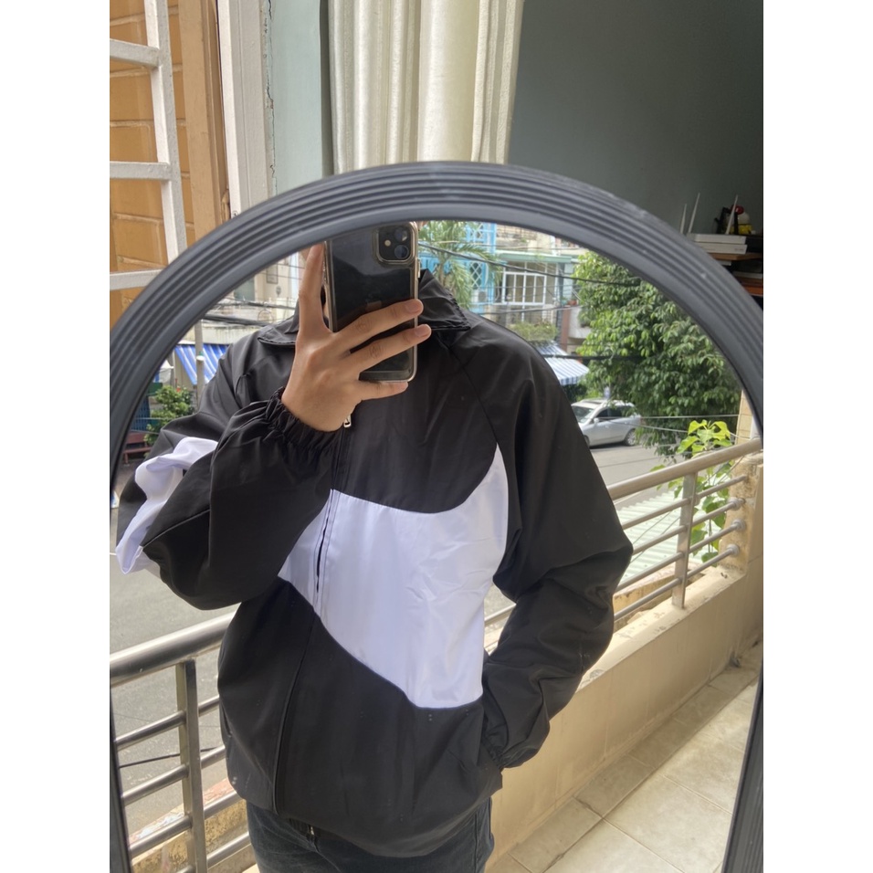 ÁO KHOÁC NIKE SWOOSH WOVEN Dù 2 Lớp Vải Cao Cấp