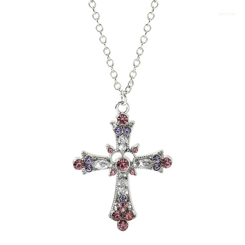 Vòng cổ Mặt Đá Zircon Màu Sắc Độc Đáo Thời Trang Cho Nữ