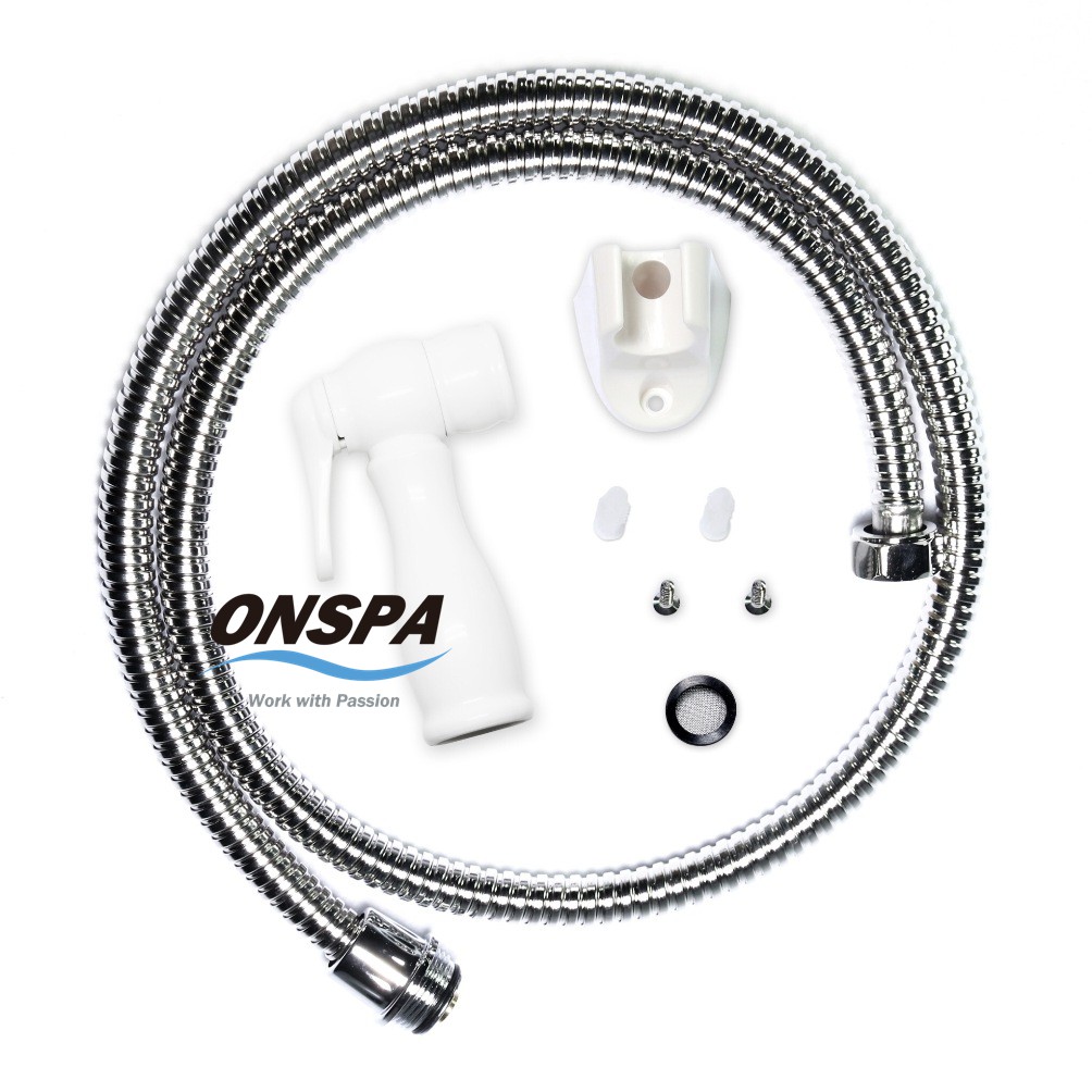 Bộ xịt vệ sinh cao cấp dây inox 304 xoay 360° Onspa 114FI 1m2