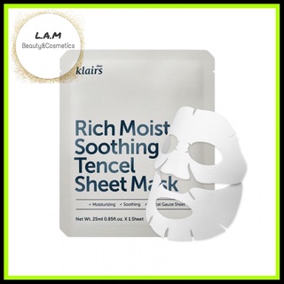 Mặt Nạ Giấy Dear Klairs Rich Moist Soothing Tencel Sheet Mask 25ml