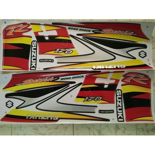 Bộ tem suzuki satria 2006 màu đỏ