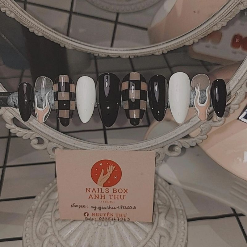 Nailbox thiết kế - Nailbox lửa hồng