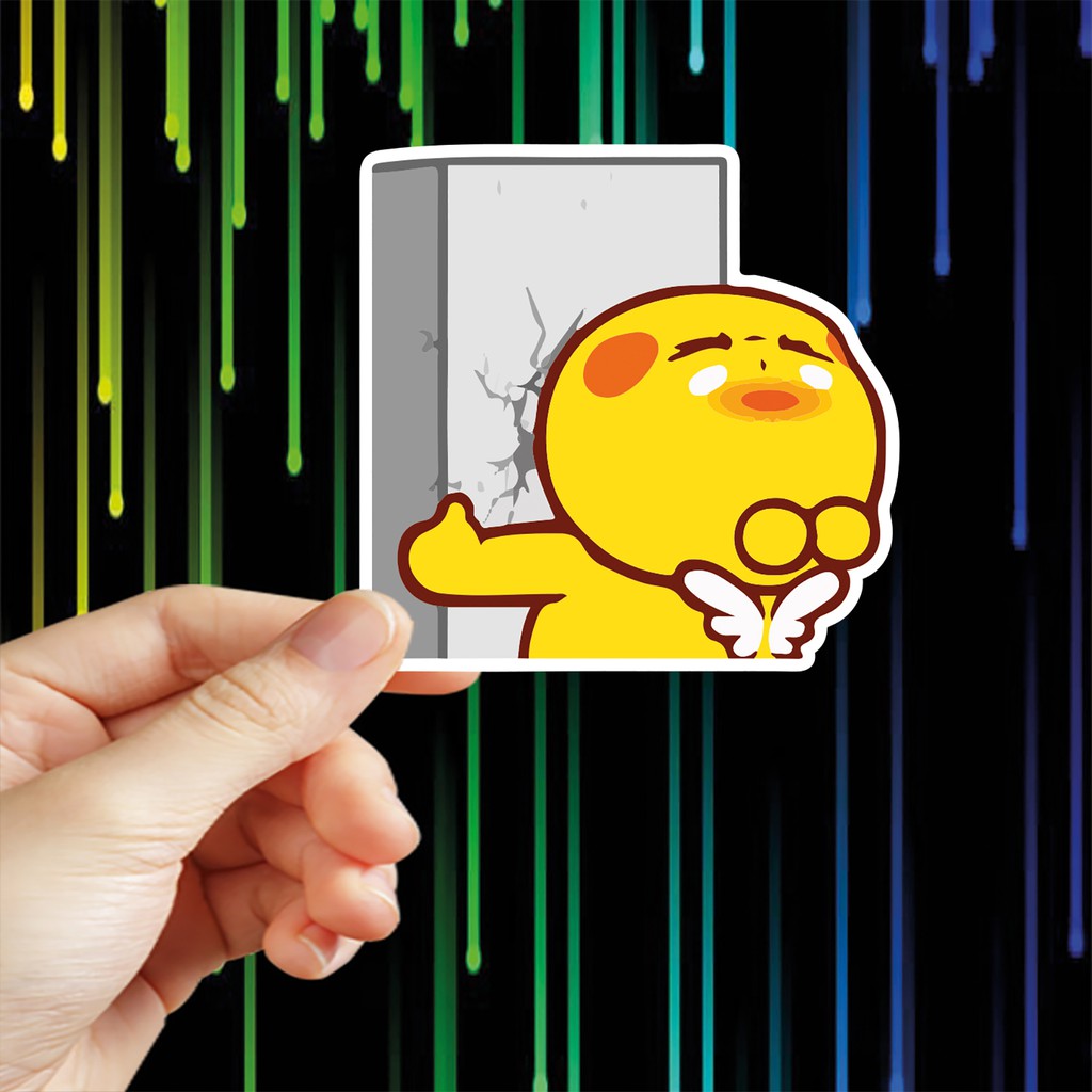 Bộ 24 hình dán Tem rồng con siêu cute, Chủ đề Good Night được cắt sẳn bằng máy chống nước dùng trang trí