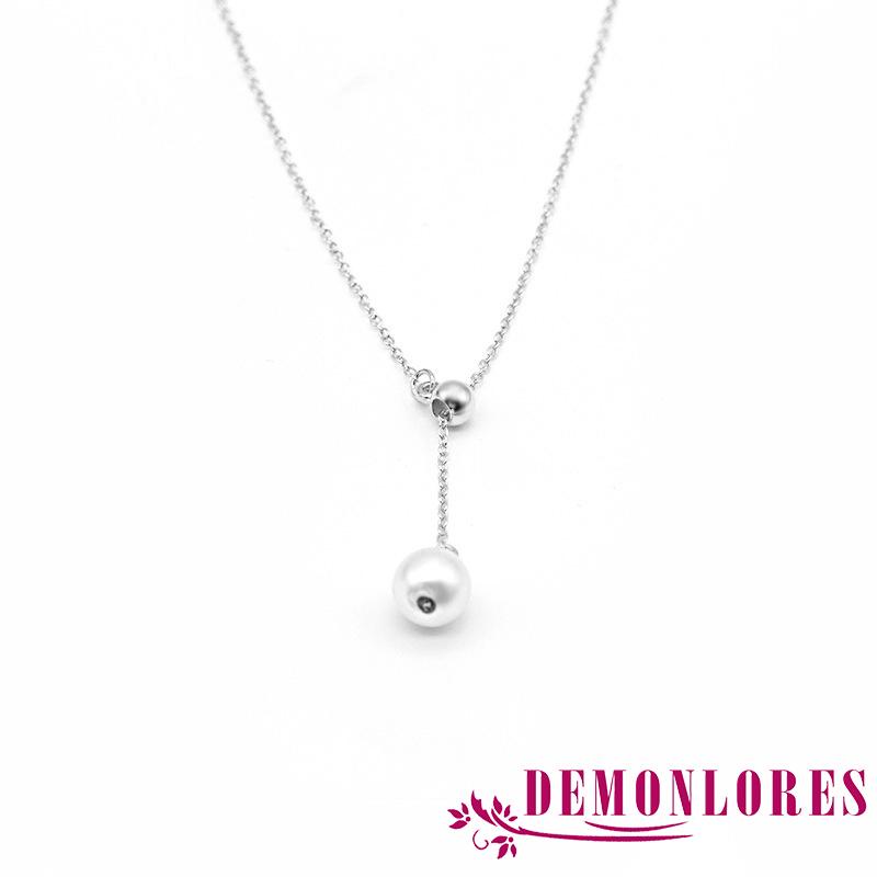 Vòng cổ Chữ Y Phối Ngọc Trai Nhân Tạo Thời Trang Cho Nữ