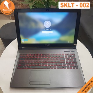 Decal nhôm dán laptop MSI-GF63-Thin-95C