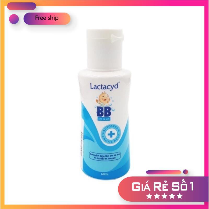 [giảm giá siêu tốt] Sữa tắm gội Lactacyd BB 60ml cho bé yêu