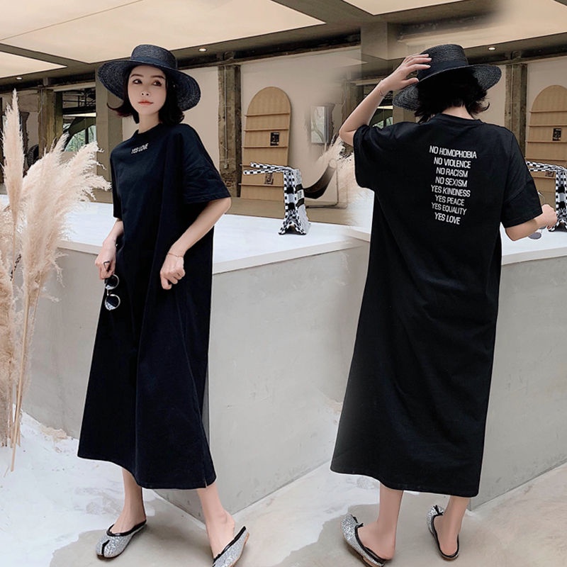 JSC Đầm Ngủ Dài Qua Gối Tay Ngắn Phong Cách Hàn Quốc Thời Trang Mùa Hè Xinh Xắn Cho Nữ