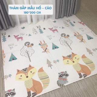 Thảm xốp gấp Holla cao cấp phủ silicon XPE cho bé hàng chính hãng chống thấm ( thảm Umoo gấp gọn)