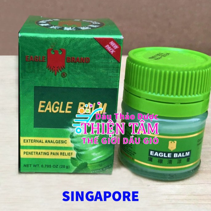 Dầu Cù Là Xanh Mỹ Con Ó 20g made singapore