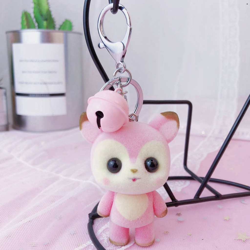 Móc Khóa Hình Chú Gà Nhồi Bông Xinh Xắn