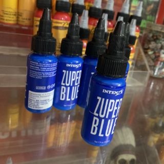 Mực xăm Trung Cấp Intenze Zuper Blue 30ml ( hàng có sẵn )