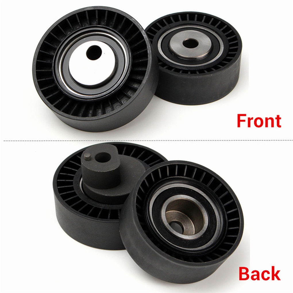 [Coco] 2PCS Belt Tensioner Pulley Idler Pulley Kit Compatible for BMW E36 E46 E39 325I 330I 525I 530I