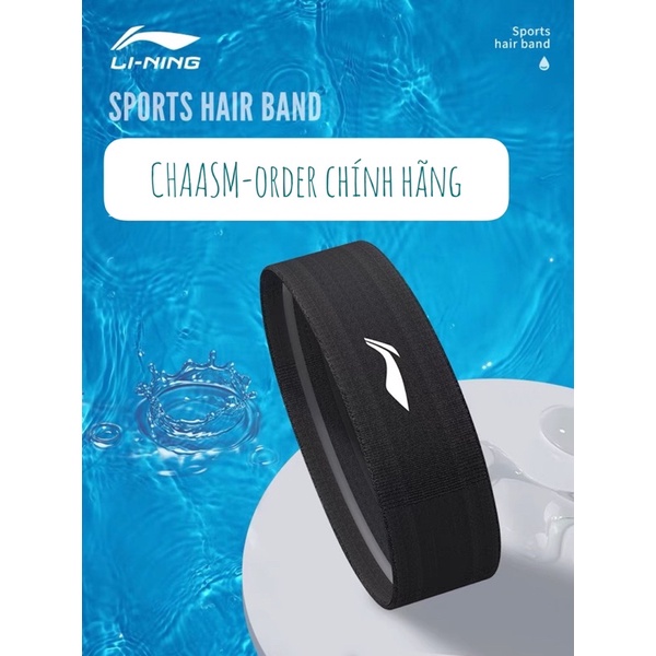 Băng đô thể thao chặn mồ hôi đầu nam nữ Lining-headband LI-NING