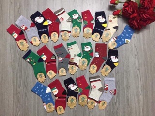 Set 10 tất noel đủ size