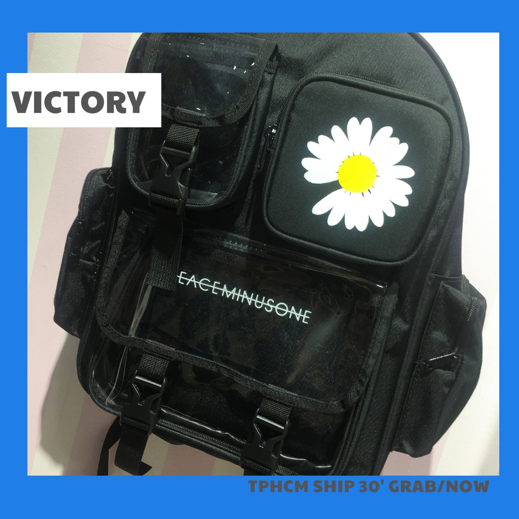 🎀Balo Ulzzang trong suốt nam nữ thời trang Unisex hình Hoa Cúc - SKU:032 - Victory Bag Shop🎀