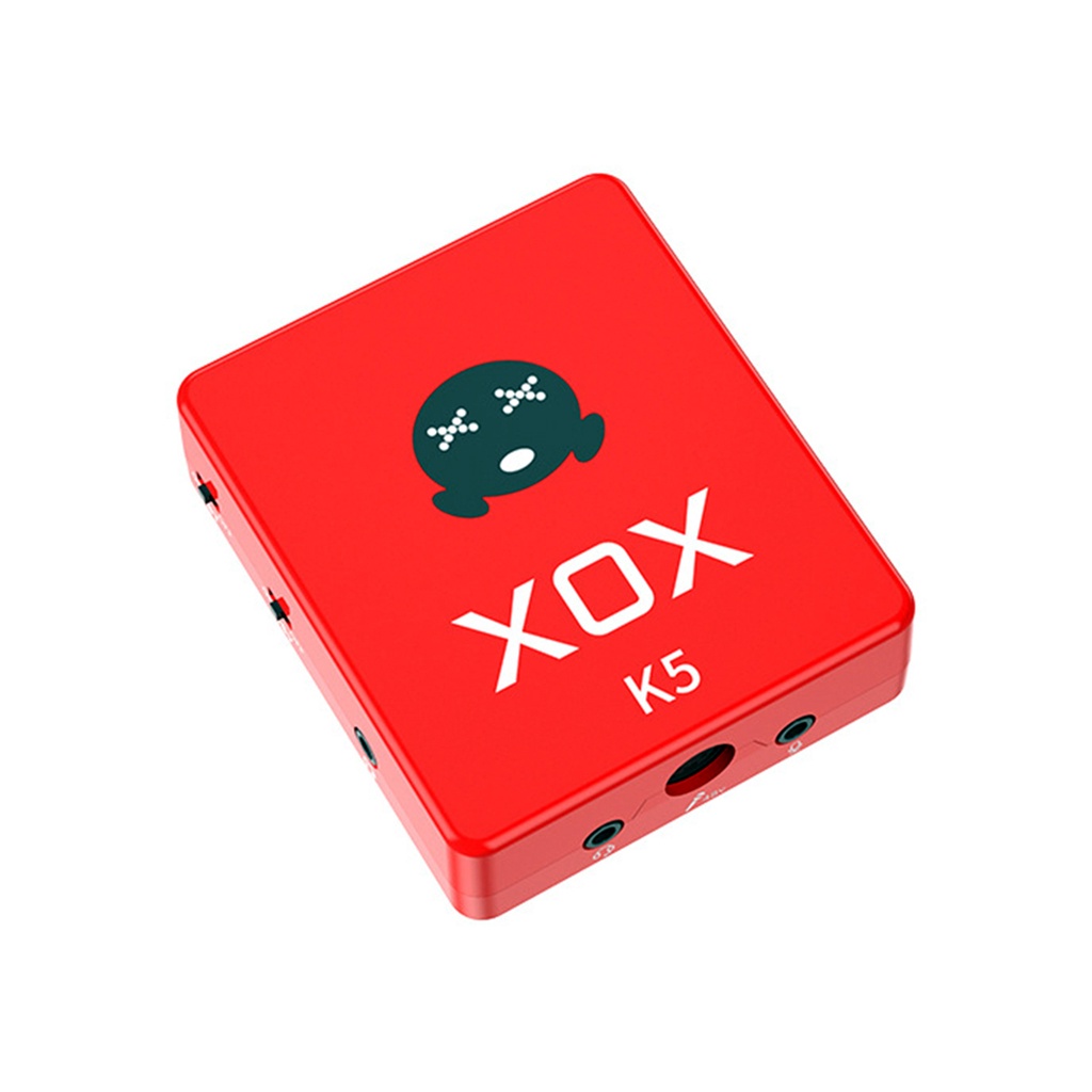 Sound Card XOX K5 Bluetooth điện thoại livestream vs likes Điều khiển từ xa nhiều hiệu ứng âm thanh