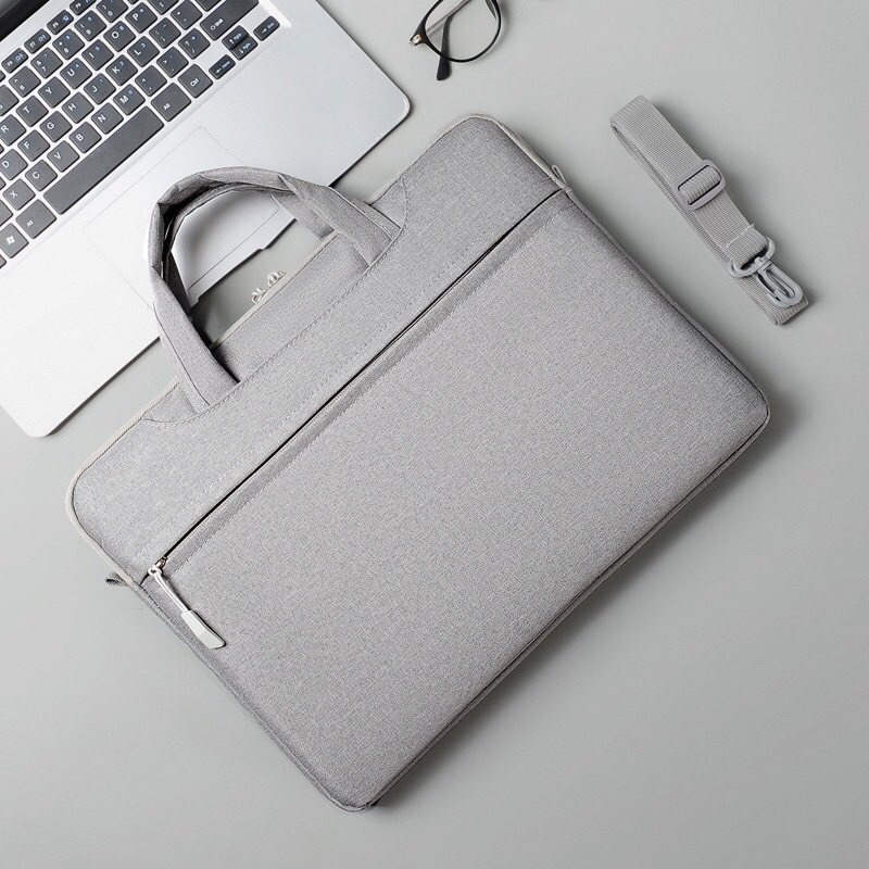 Túi chống sốc Laptop / Macbook cao cấp 13,3 14 15,6 inch ST06 II Bao Da Đựng Máy Tính Nam Nữ II
