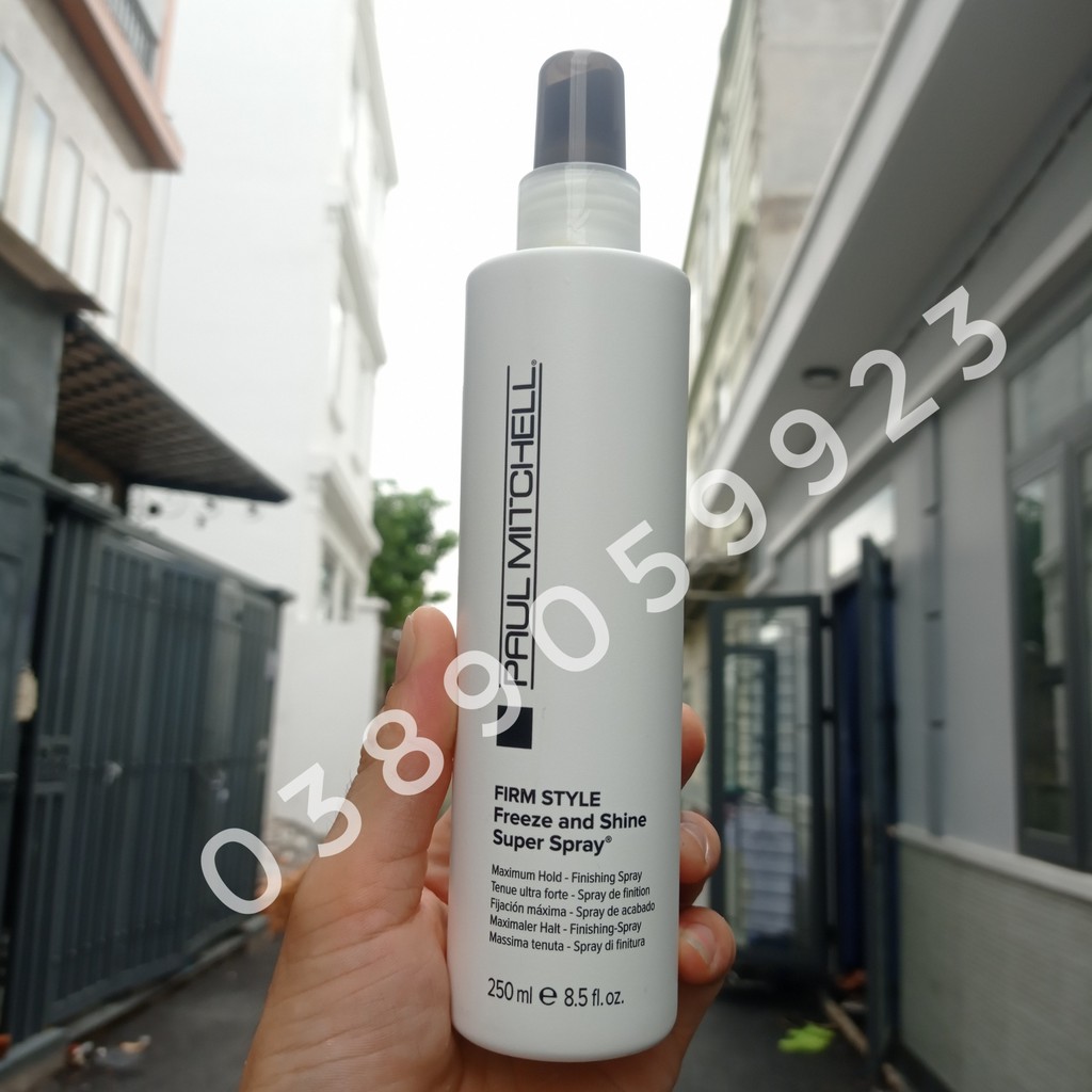 PAUL MITCHELL Keo xịt Paul Mitchell tạo kiểu cứng và sáng bóng Freeze and Shine Super Spray 250ml