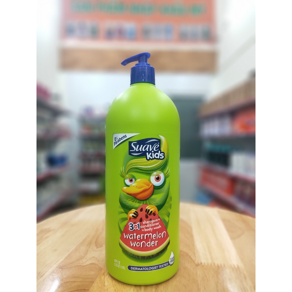 Suave Kids 3in1 Watermelon Wonder 1.18L
