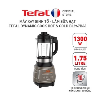   CHÍNH HÃNG Máy xay sinh tố và làm sữa hạt đa năng Tefal BL967B66 - 1300W - Lưỡi dao với công nghệ Powelix 