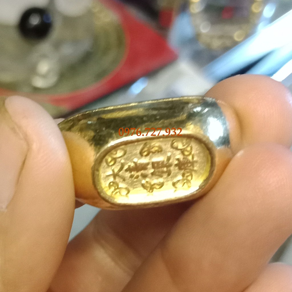 Thỏi vàng bằng đồng dài 2,5cm cầu tài lộc, thỏi vàng